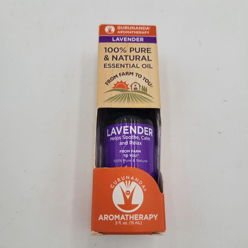 GuruNanda Essential Oil, 100% Pure & Natural, Aromatherapy Lavender - 0.5 fl oz